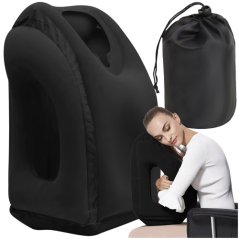 Pernă de călătorie gonflabilă - pernă ergonomică cu suport pentru cap și brațe