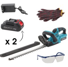 Tagliasiepi a batteria 18,5V - due batterie, caricabatterie