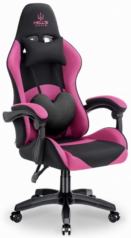 Herní židle Rainbow Pink-Black Mesh