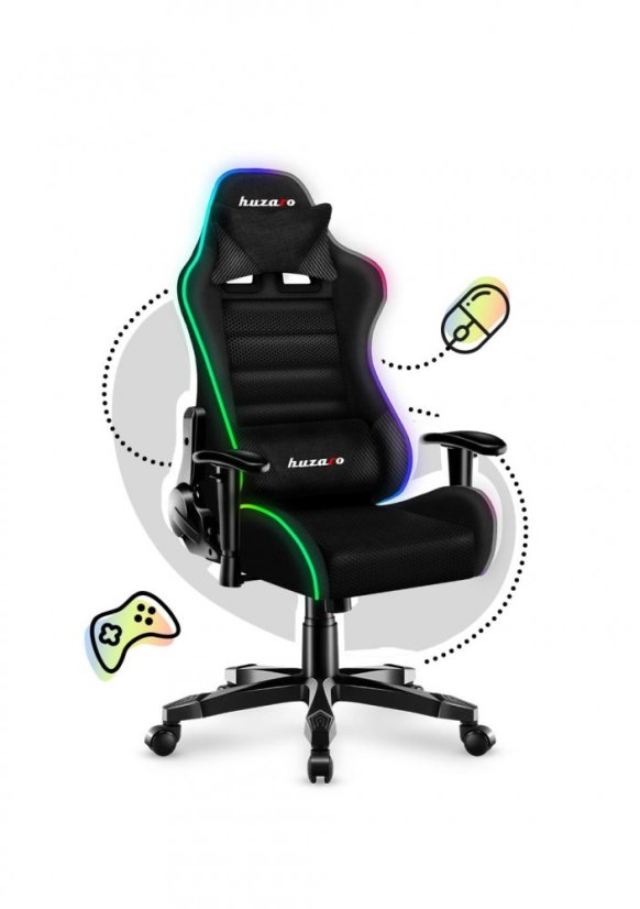 Fantastické herní křeslo pro teenegery s LED osvětlením