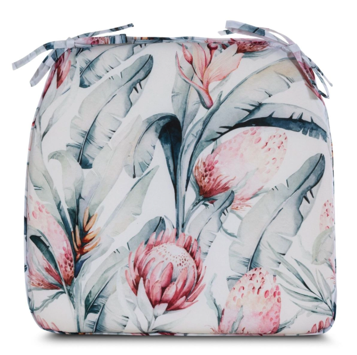 Záhradná vankúšová poduška s romantickým kvetinovým vzorom