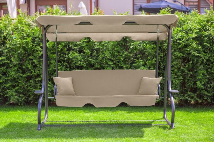 Beige verstellbare Gartenschaukel