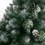 Коледна елха с борови шишарки и кристали 180 см
