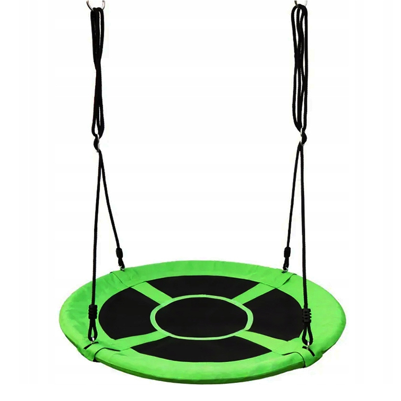 Závesný hojdací kruh pre deti v zelenej farbe