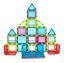 Magnetischer Baukasten für Kinder - 130-teiliges Set aus bunten magnetischen Würfeln