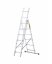 Multifunkčný hliníkový rebrík, 3 x 6 priečok a nosnosť 150 kg