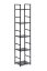 Scaffale stretto con 5 ripiani - nero