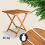 Set da giardino in legno 3 pezzi - tavolo pieghevole + sedie