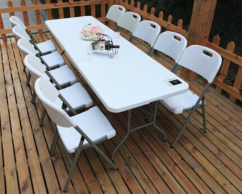 Tavolo da catering pieghevole per il giardino