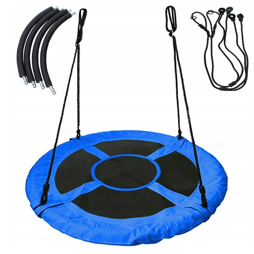 Závesný hojdací kruh pre deti v modrej farbe
