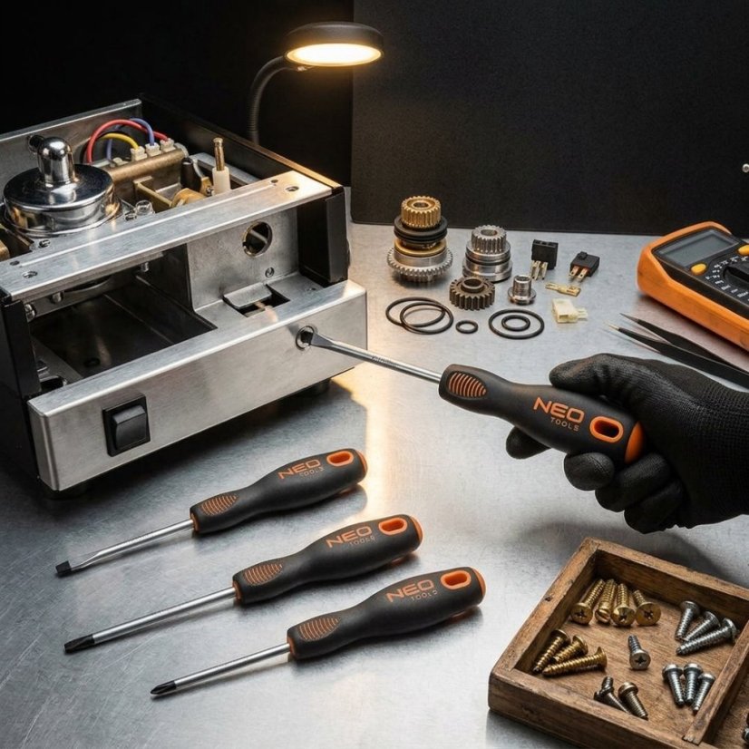 NEO TOOLS set odvijača – 4 komada, s magnetskim vrhovima