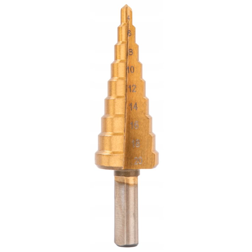 Стъпаловидни свредла HSS 4-32 мм - комплект от 6 части