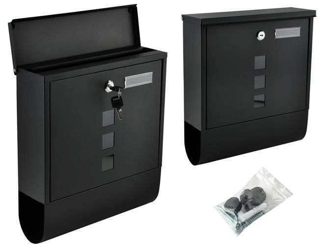 Briefkasten in Schwarz