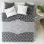 Luxusné sivé prikrývky na dvojposteľ vo francúzskom štýle