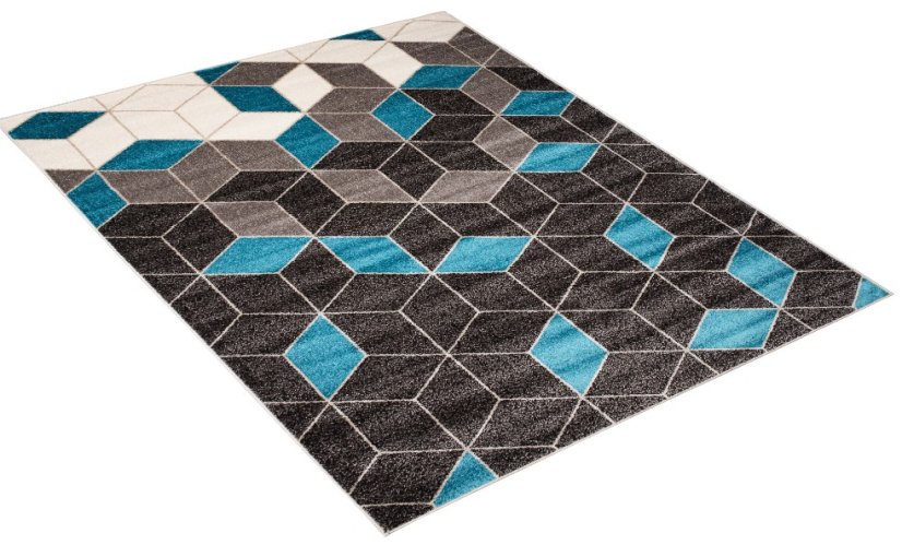 Modern szőnyeg geometrikus mintával