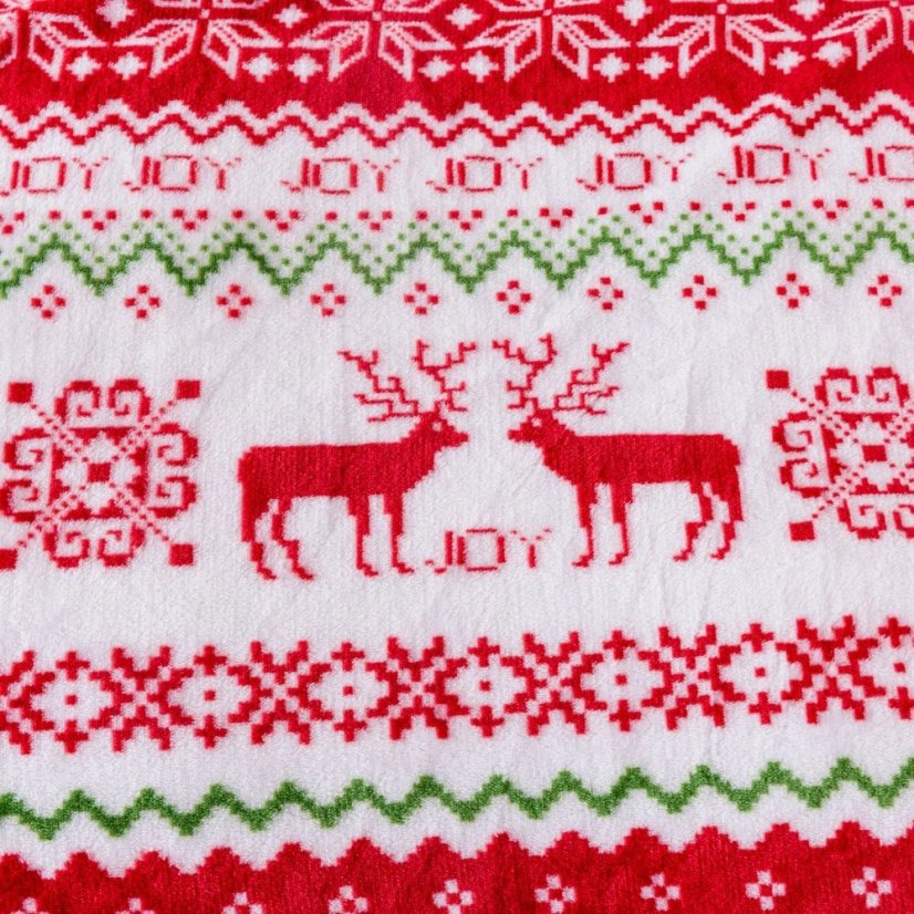 Doppelseitige Weihnachtsdecke mit Lamm