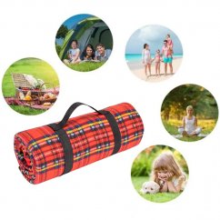 Piros piknik takaró 130 x 150 cm