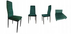 Set od 4 elegantne baršunaste stolice u zelenoj boji