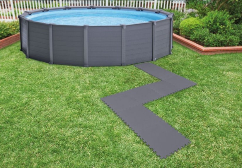 Penová podložka pod bazén 50x50 cm 8 dielov 