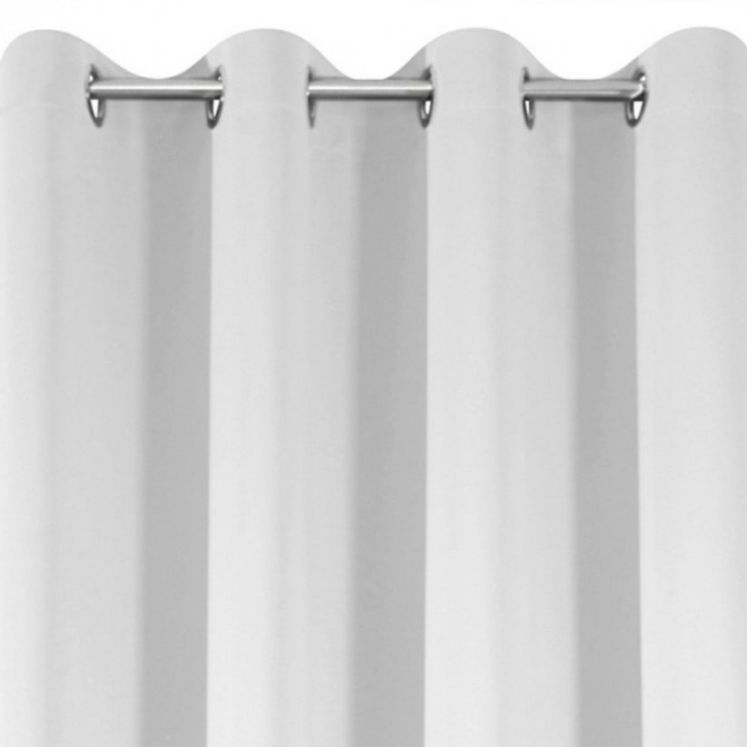 Minőségi fehér sötétítő függöny ringlivel - Méret: Hossz: 175 cm