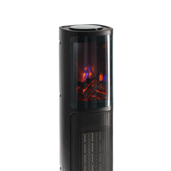 Încălzitor electric tip coloană cu efect de flacără 2000 W