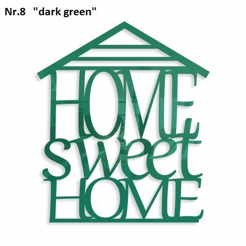 Home sweet home dekoračný nápis na stenu