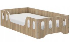 Kinderbett LAKI 160 x 80 cm in Eiche sonoma Dekor