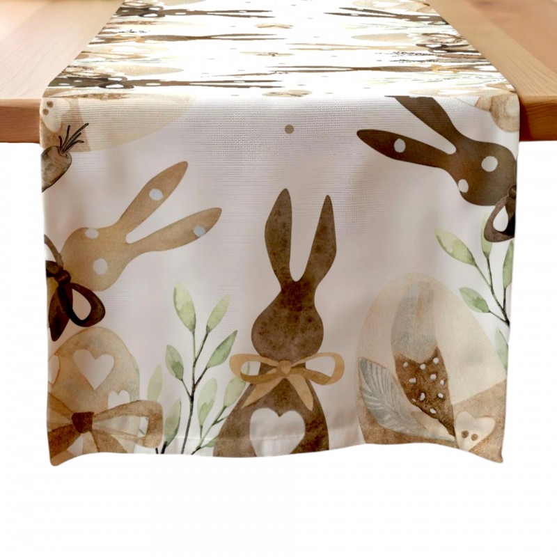 Velikonočni laneni prt - namizni tekač 180 x 33 cm