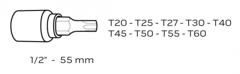 Комплект битове Torx 9 бр. 08-707 NEO
