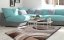 Moderní koberec do obývacího pokoje v hnědo krémové barvě