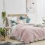 Egyszínű francia rózsaszín ágytakaró, 240 x 260 cm-es varrással