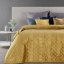 Luxusní sametový přehoz na postel žluté barvy