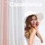 Perdea roz  Casablanca  pe inele argintii 350 x 250 cm