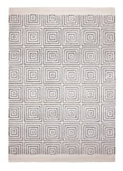 Luxuriöser Wollteppich in Creme Grau ALSTER