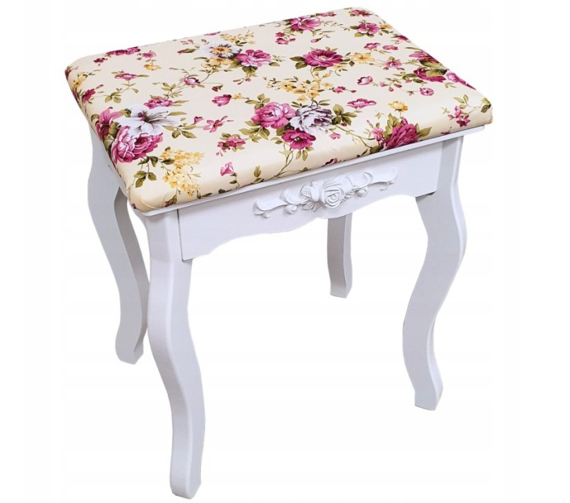 Toaletný stolík so zrkadlom so zabudovanými led svetielkami