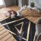 Стилен килим с геометрична шарка