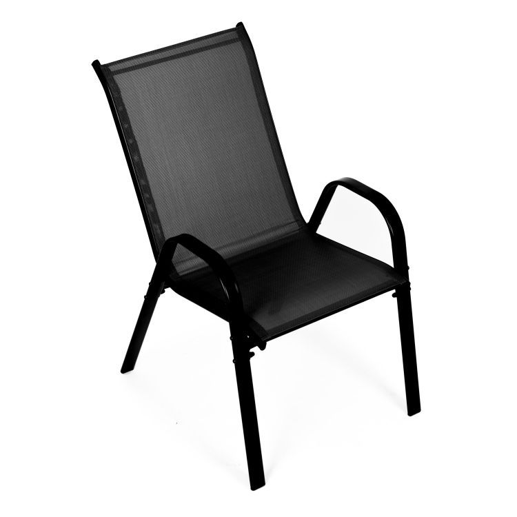 Fekete kerti székek 2 db