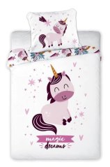 Baumwollbettwäsche für Bett mit Einhorn