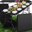 Masă de catering de grădină pliabilă 180 cm - negru Masă de catering de grădină pliabilă 180 cm - negru