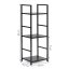 Moderní regál 80 cm se 3 policemi dřevo / kov