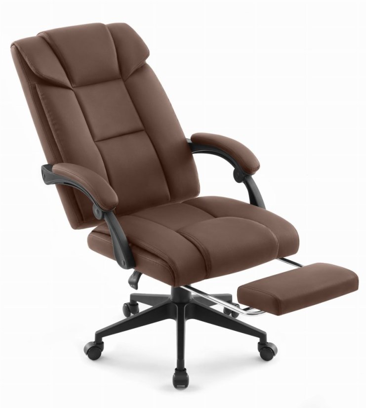Офис стол HC-1029 BROWN с поставка за крака