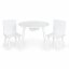 Biely detský stolík so stoličkami a úložným priestorom