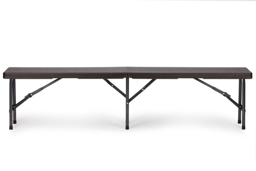 Cateringový stůl 180 cm + 2 lavice - ratan
