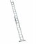 Dvojdielny multifunkčný hliníkový rebrík s nosnosťou 150 kg, 2 x 10 schodov