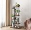 Suport de flori cu 6 rafturi maro 113 x 60 x 20 cm