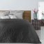 Jemný prošívaný přehoz na postel černé barvy