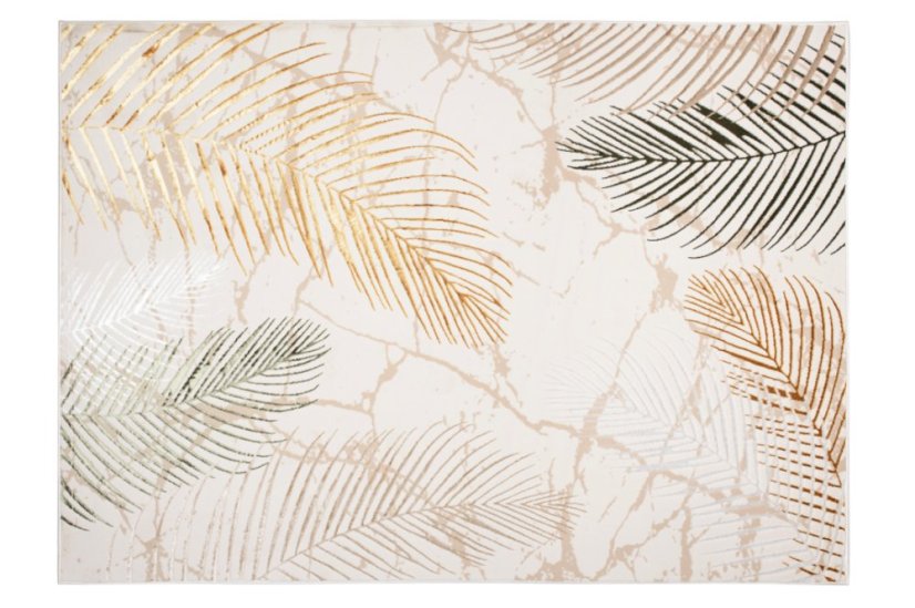 Luxusný koberec s listovým vzorom Golden