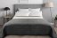 Kvalitní tmavě šedé přehozy na manželskou postel se vzorem diamantu 220 x 240 cm