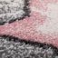 Mackó szürke-rózsaszín szőnyeg lányok szobájába