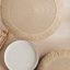 Runder Untersetzer im Boho-Stil mit Fransen - Tischsets 38 cm
